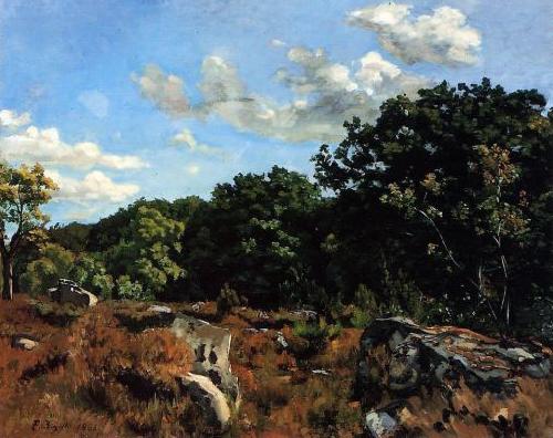 Frederic Bazille Landscape at Chailly Sweden oil painting art